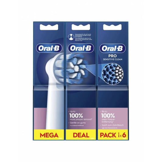 Oral B Braun Sensitive Clean Refill, 6-Pack (Gulliver Pack 2+2+2)