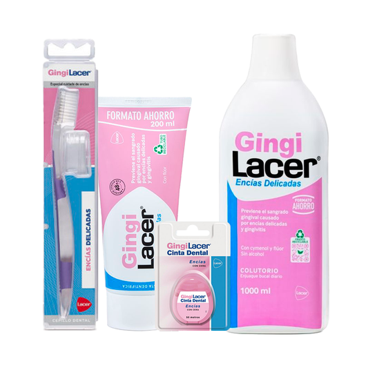 Lacer Gingilacer Pack (Mouthwash + Toothpaste + Toothbrush)
