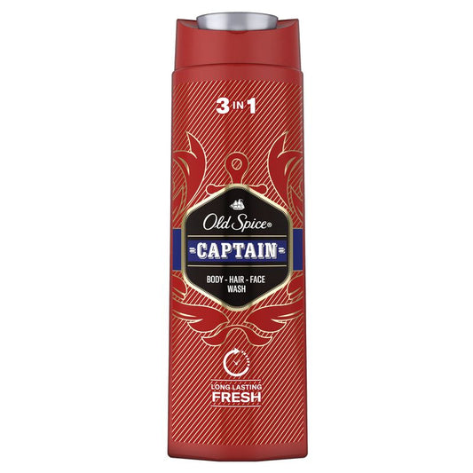 Old Spice Captain 2 In 1 Shower Gel & Shampoo 400Ml