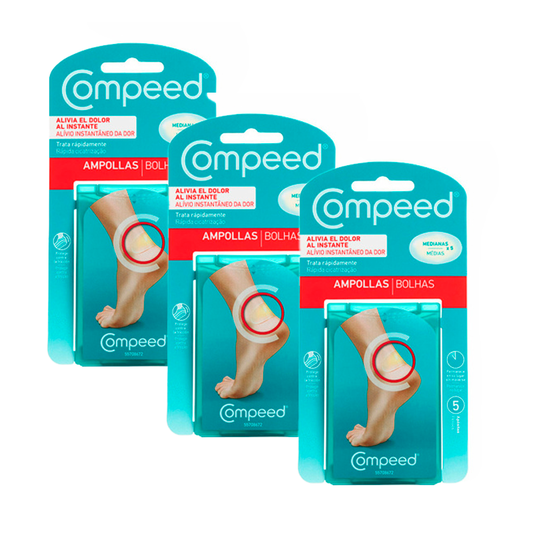 Pack 3 Compeed Dressing Blisters Medium, 3x5 Units