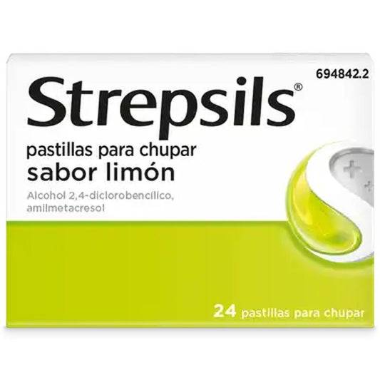 Strepsils Sugar Free Lemon, 24 Lozenges