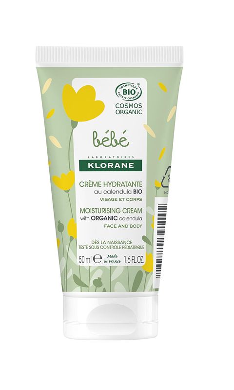Klorane Certified Organic Calendula Moisturising Cream - Face & Body - Baby , 50 ml