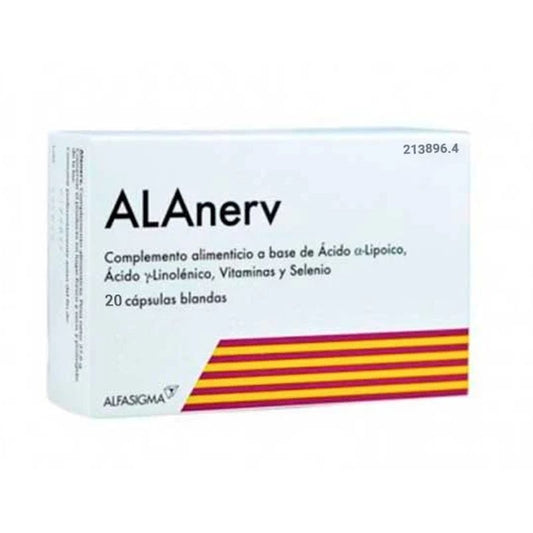 Alanerv Food Supplement , 20 soft capsules