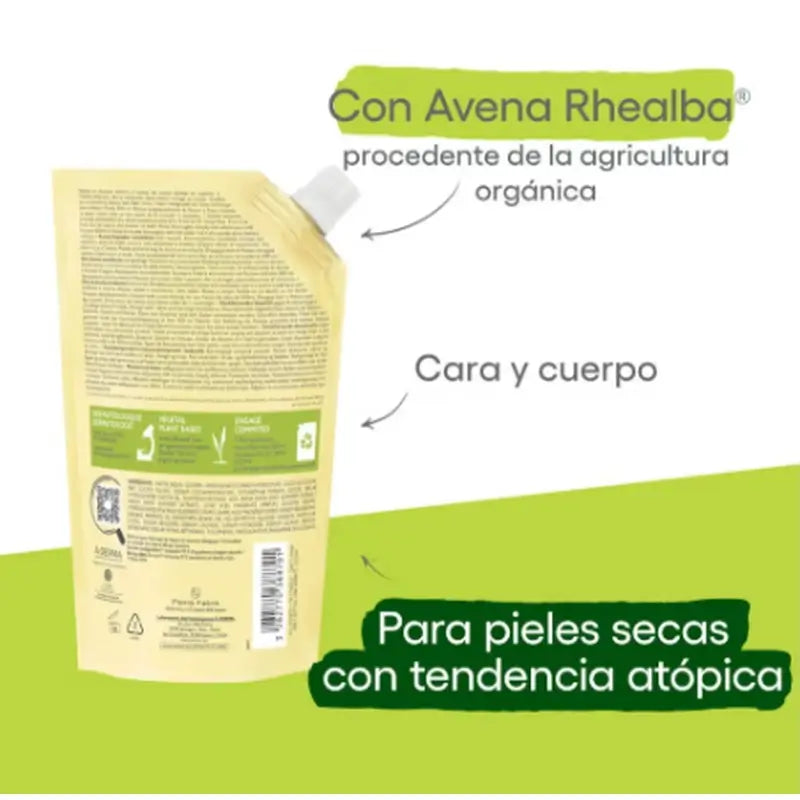 A-Derma Exomega Control Eco-Replacement Oil, 500 ml