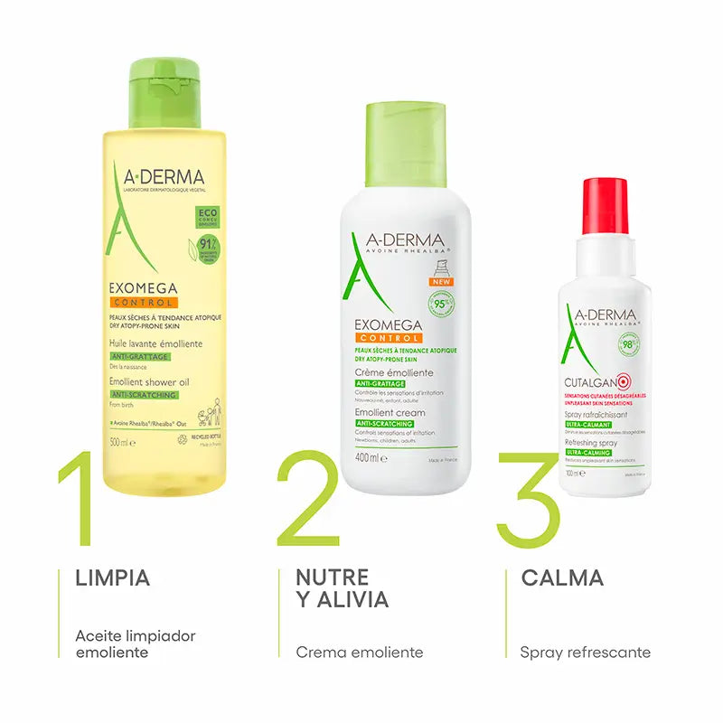 A-Derma Exomega Control Emollient Shower Oil 500 ml