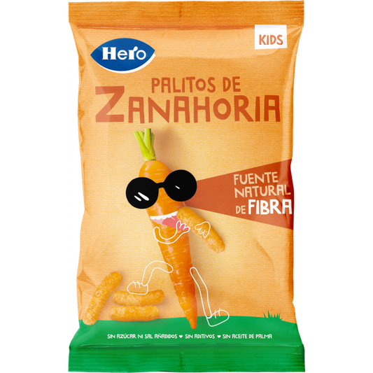 Hero Snack Kids Carrot Sticks , 30 g