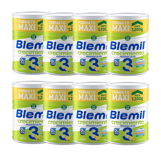 Blemil Plus 3 Growth Pack 0% Added Sugar, 8x1200g