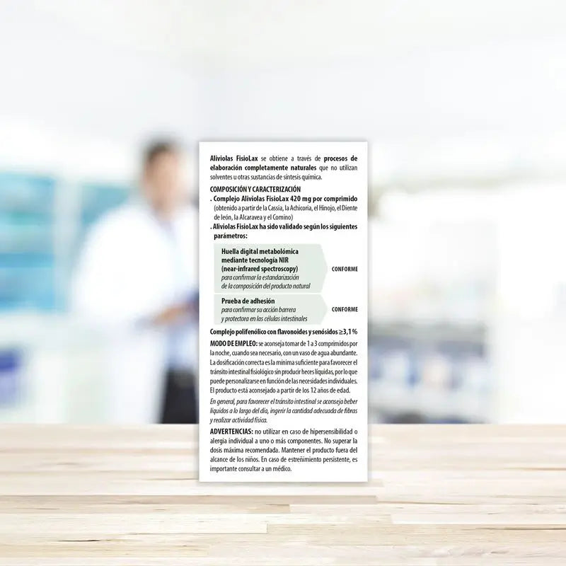 Aboca Aliviolas Fisiolax Constipation, 45 Tablets