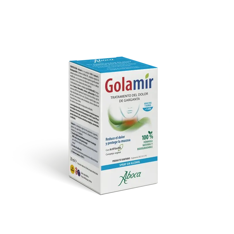 Aboca Golamir 2Act Alcohol-Free Throat Spray, 30 ml