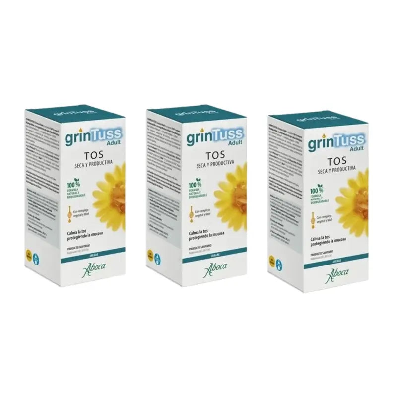 Aboca Grintuss Adult Syrup, 3x180 gr