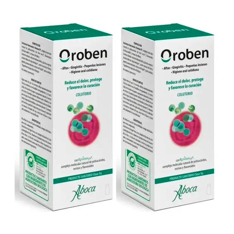 Aboca Oroben Aftagen Mouthwash, 2x150 ml