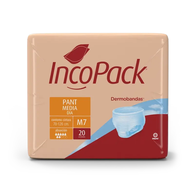 Incopack Pant Absorbent Pant Day Medium Size , 80 units