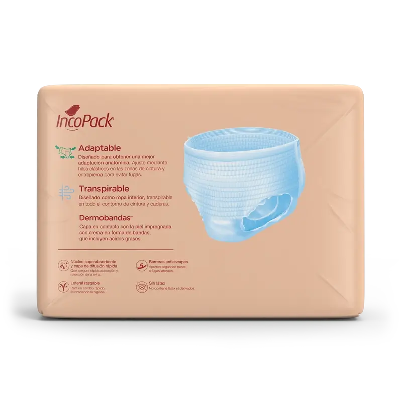 Incopack Absorbent Pant Pant Supernight Large Size , 80 units