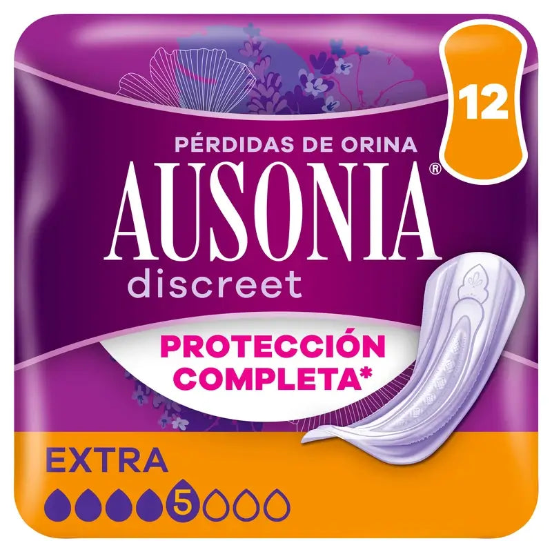 Ausonia Discreet Extra Urine Leakage Pads, 12 Units