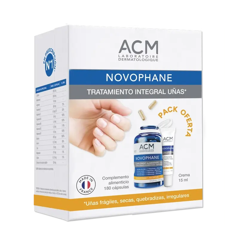 Acm Laboratoires Novophane Complete Nail Treatment Pack 3 Months