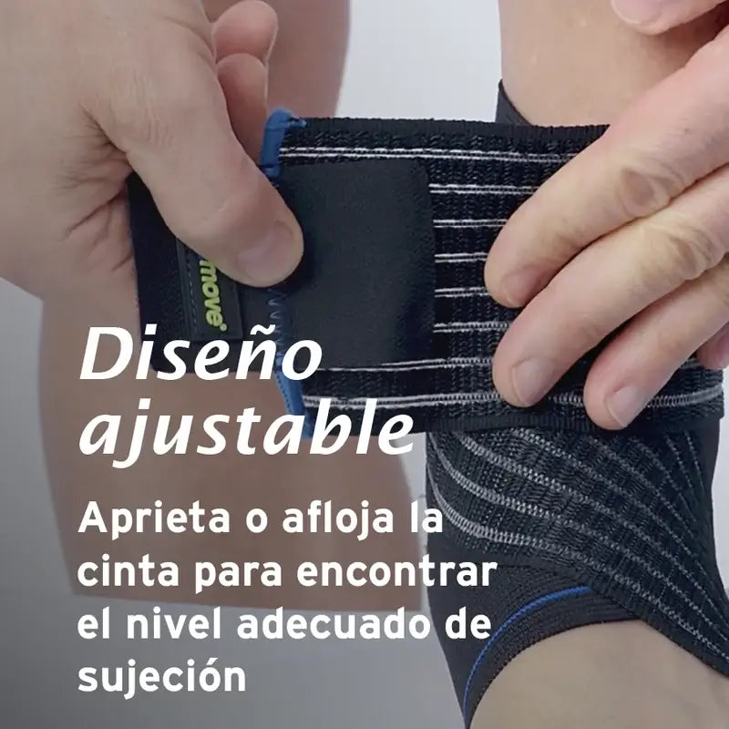 Actimove Elastic Ankle Support With Adjustable Stabilising Strap, Colour Black, Size M