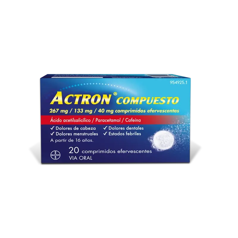 Actron Compuesto 20 Effervescent Tablets