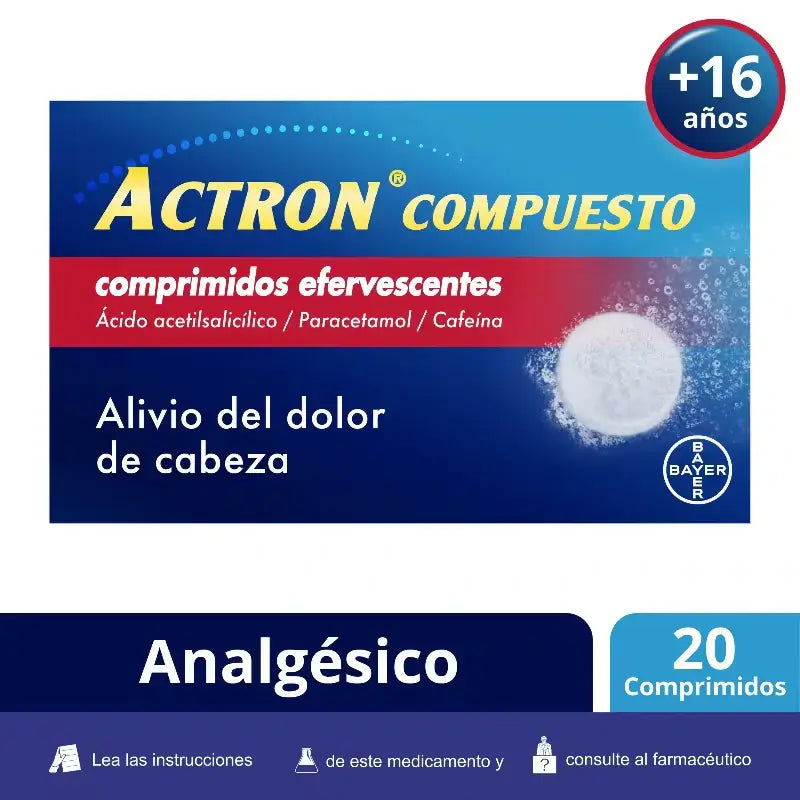 Actron Compuesto 20 Effervescent Tablets