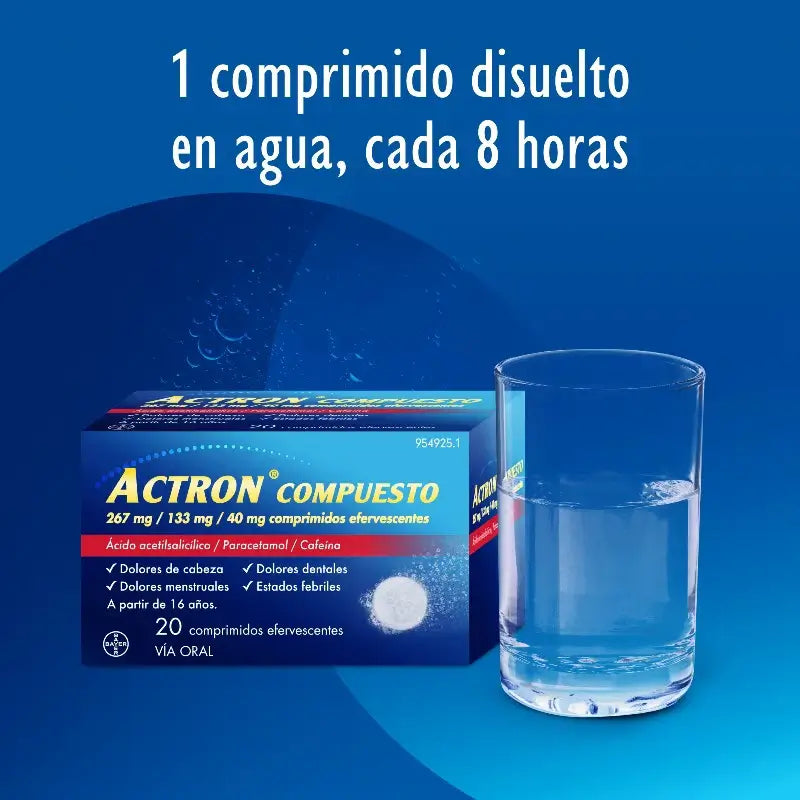 Actron Compuesto 20 Effervescent Tablets