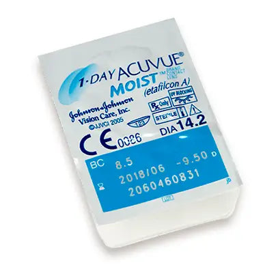Acuvue 1 Day Moist Daily Spherical Lenses , 30 units - -7.00, 8.5, 14.2