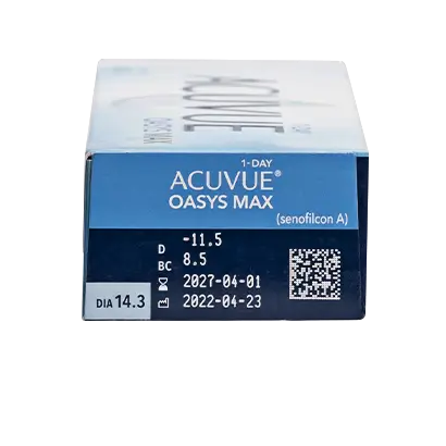 Acuvue 1 Day Oasys Max Daily Lenses , 30 units - +8.00, 8.5
