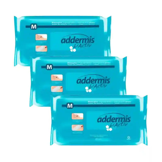 Addermis Biactiv Soapy Body Wash Care Mitt, 3X40 Units