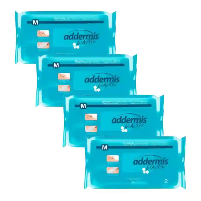 Addermis Biactiv Soapy Body Wash Care Mitt , 4X40 Units