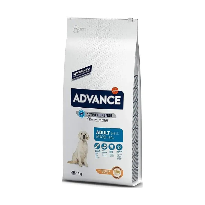 Advance Canine Adult Maxi Chicken Rice 14kg, dog food for dogs