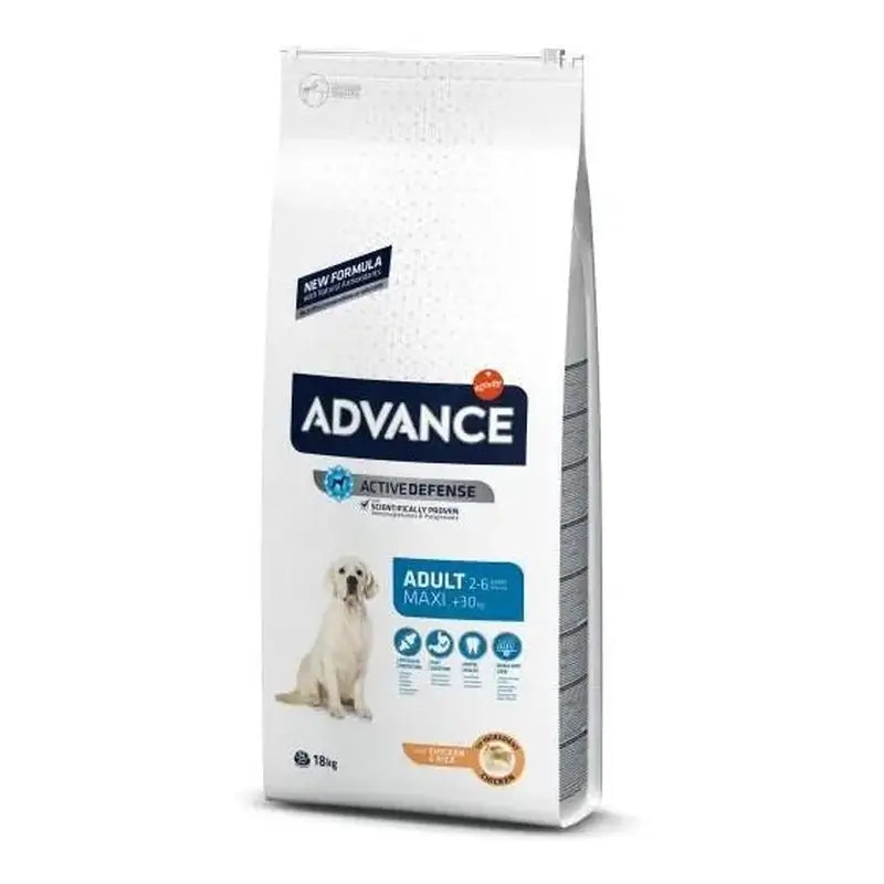 Advance Canine Adult Maxi Chicken Rice 18Kg, dog food for dogs