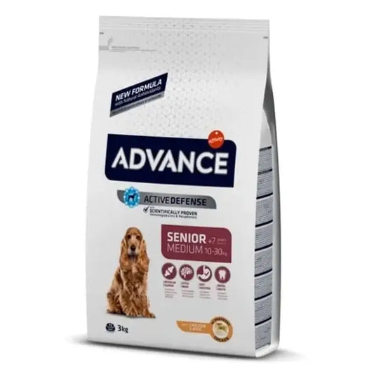 Advance Canine Senior Medium Chicken Rice 3Kg, dog food for dogs
