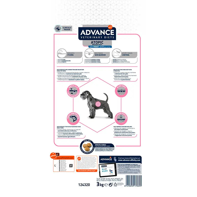 Advance Vet Canine Adult Atopic 3Kg, dog food for dogs