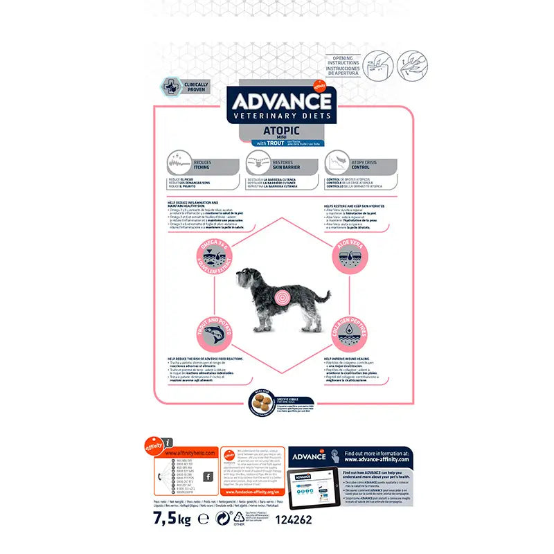 Advance Vet Canine Adult Atopic Mini 1,5Kg, dog food