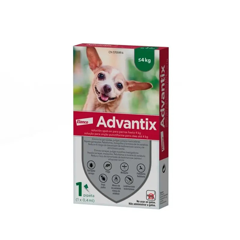Advantix Mono Pipette, 0.4 ml 0-4Kg