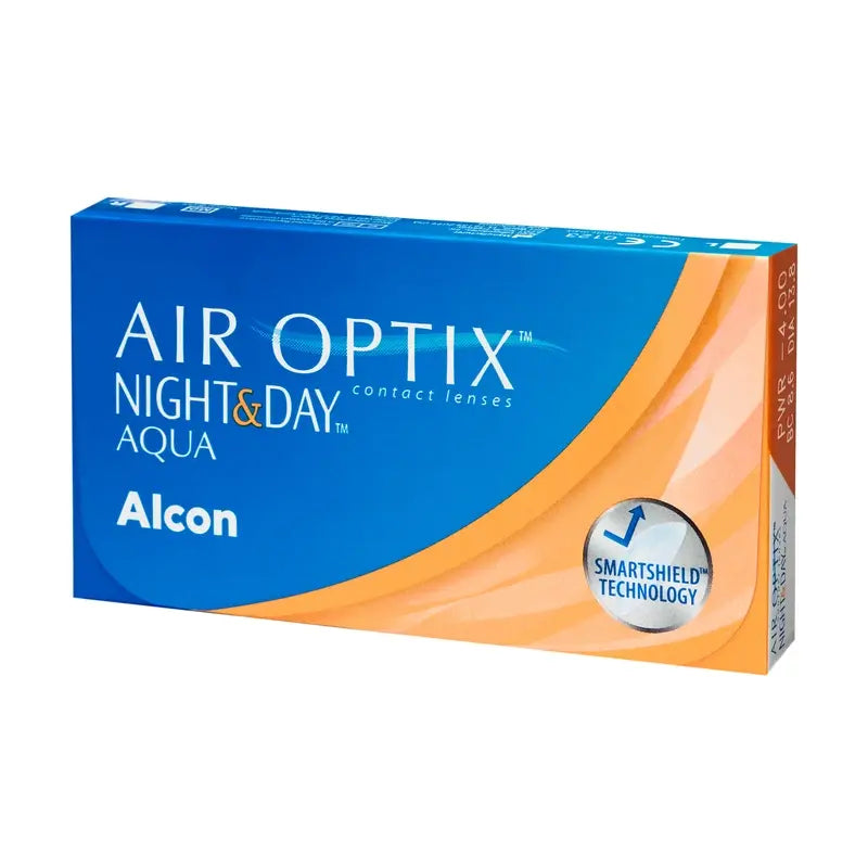 Air Optix Night&Day Aqua Spherical Monthly Contact Lenses, 6 units - -8.00, 8.6, 13.8