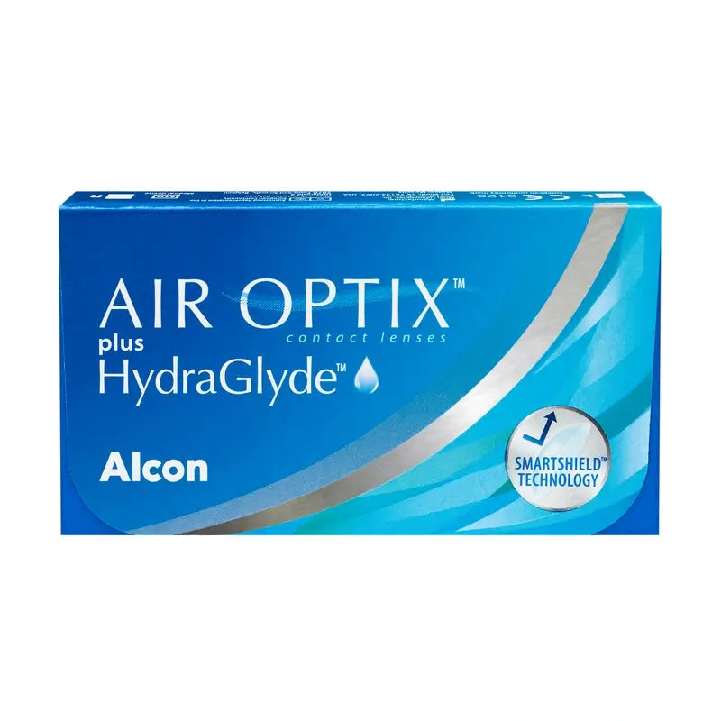 Air Optix Plus Hydraglade Monthly Spherical Contact Lenses, 3 units - +3.00, 8.6, 14.2