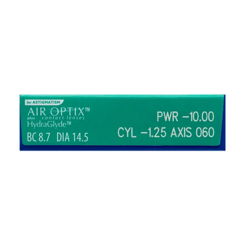 Air Optix Plus HydraGlyde Monthly Toric Lenses , 6 units - +5.00, -1.75, 180, 8.7, 14.50