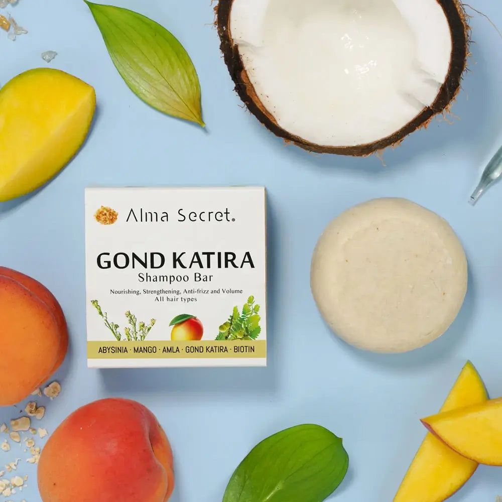 Alma Secret Gond Katira Solid Shampoo (Strengthening, Moisturising, Anti-Frizz)