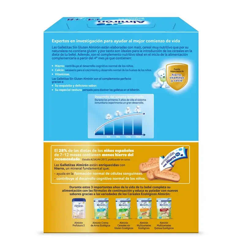 Almirón, Gluten Free Baby Biscuits, from 4 Months, 250g