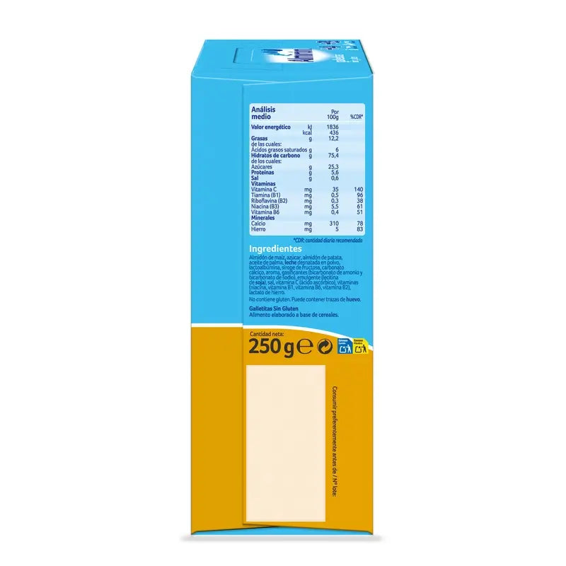 Almirón, Gluten Free Baby Biscuits, from 4 Months, 250g