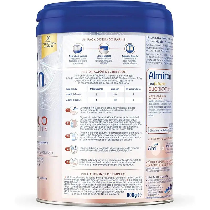 Almirón Profutura Duobiotik 2, 4 X 800 g