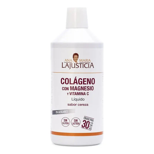 Ana Maria Lajusticia Collagen with Magnesium + Vitamin C cherry flavour, 1 L