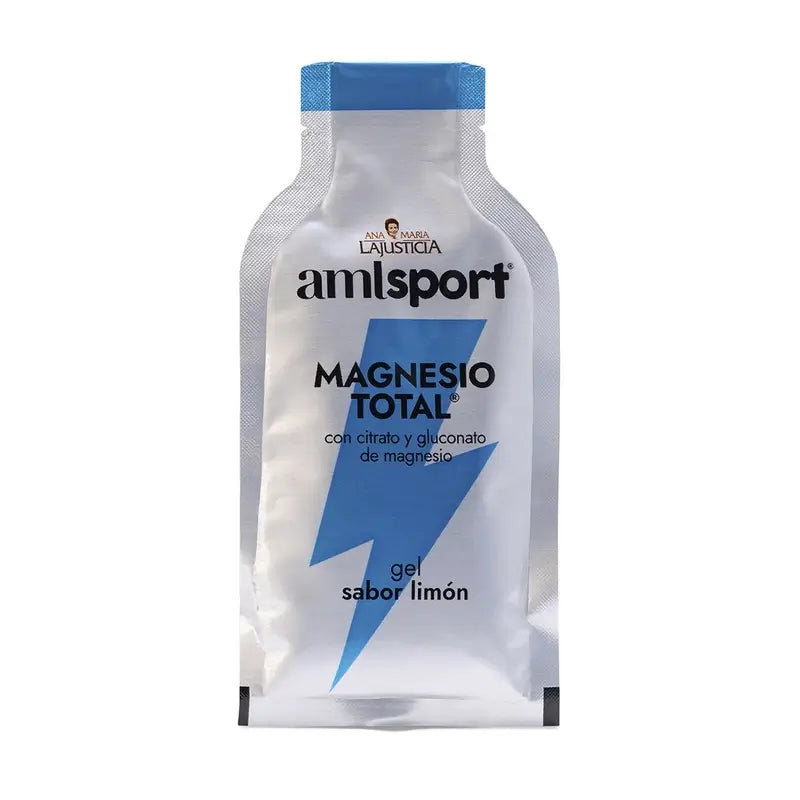 AML SPORT Magnesium Total gel lemon flavour, 12 sachets of 20 ml