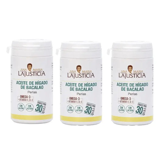 Ana Maria Lajusticia Cod Liver Oil, 3x90 pearls