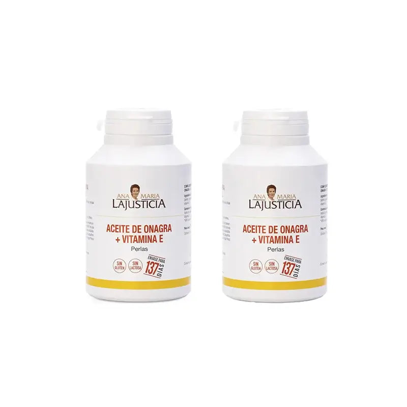Ana Maria Lajusticia Evening Primrose Oil + Vitamin E, 2x275 pearls