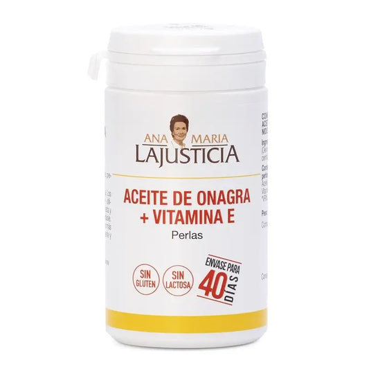 Ana Maria Lajusticia Evening Primrose Oil + Vitamin E, 80 pearls