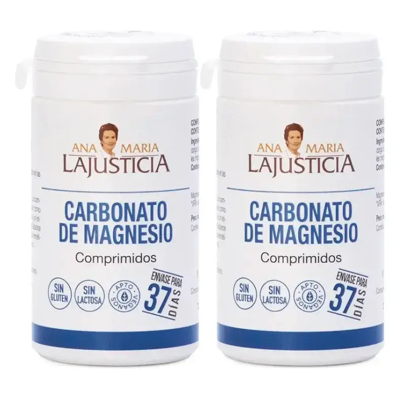 Ana Maria Lajusticia Magnesium Carbonate, Pack 2 x 75 tablets