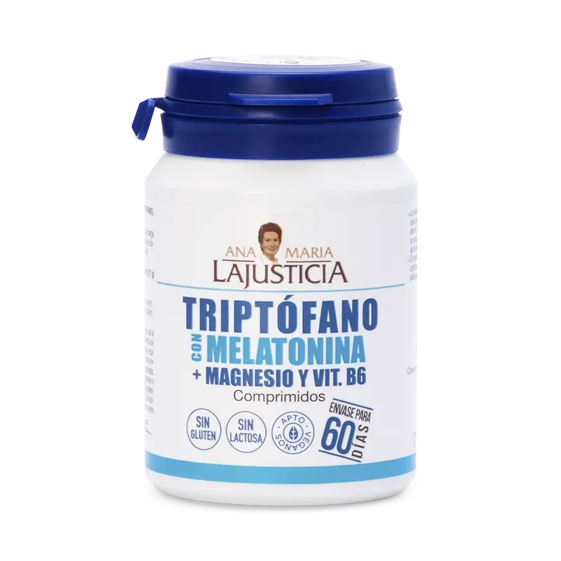 Ana Maria Lajusticia Tryptophan with Melatonin + Magnesium and Vitamin B6, 2x60 tablets