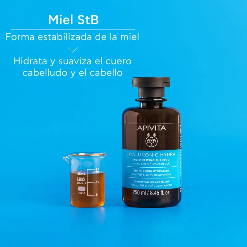 Apivita Apivita Hyaluronic Hydra Moisturising Shampoo, 250 Ml
