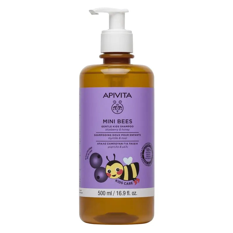 Apivita Gentle Children's Shampoo With Cranberry & Honey, 500 ml