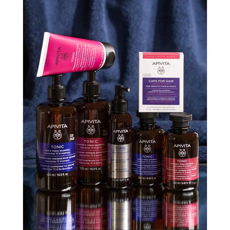 APIVITA Men's Hair Loss Toning Shampoo with Sea Buckthorn and Rosemary 250 ml